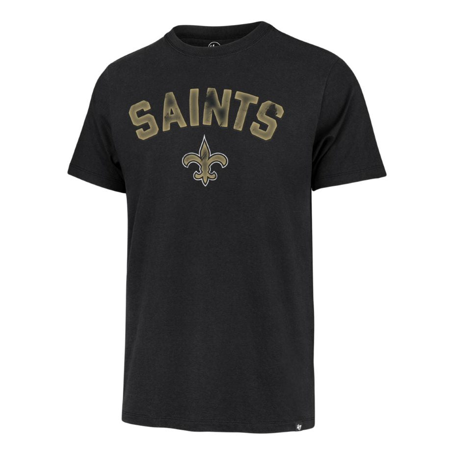 NEW ORLEANS SAINTS NAME/LOGO TEE - BLACK