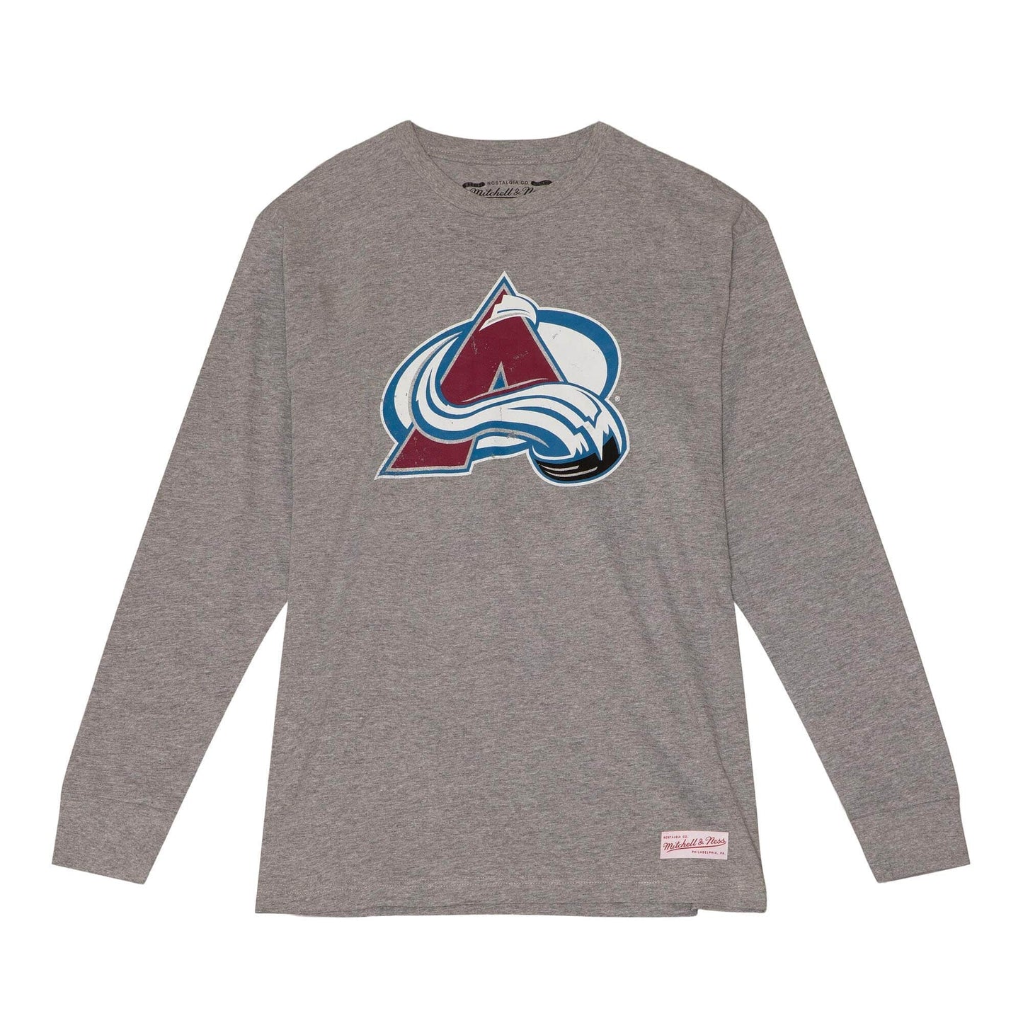 COLORADO AVALANCHE LOGO LS TEE - GREY