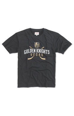 VEGAS GOLDEN KNIGHTS NAME & LOGO TEE - BLACK