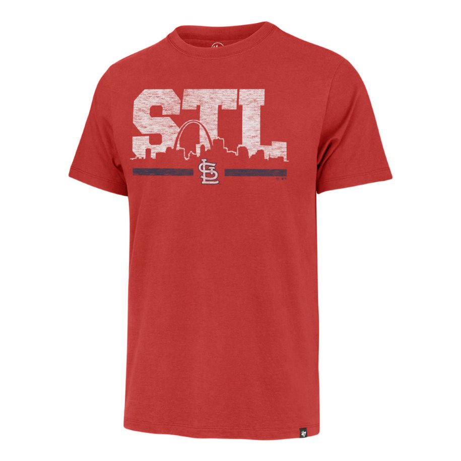ST. LOUIS CITYSCAPE SS TEE-RED