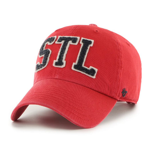 ST. LOUIS CARDINALS 'STL' HAT W/ SIDE PATCH-RED
