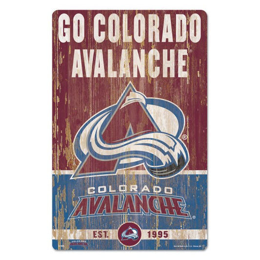 AVALANCHE SLOGAN WOOD SIGN