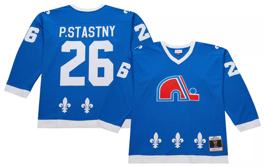 NORDIQUES STASTNY JERSEY-BLU