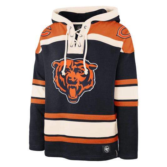 BEARS LACE UP HOOD-NVY