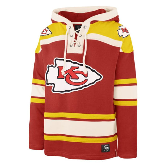 KANSAS CITY CHIEFS SUPERIOR LACER HOOD-RED/YEL/WHI