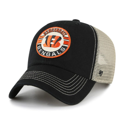 CINCINNATI BENGALS CIRCLE PATCH TRUCKER-BLACK