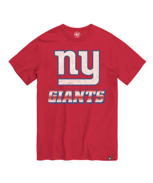 NY GIANTS NAME/LOGO SS-RED