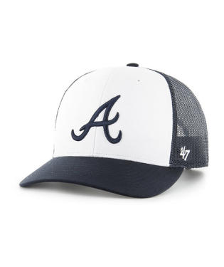 BRAVES 'A' LOGO TRUCKER-NVY/WHI