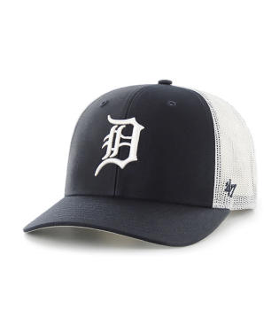 TIGERS 'D' LOGO TRUCKER-NVY