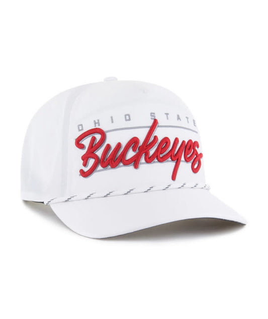 OHIO STATE SCRIPT ROPE HAT-WHI