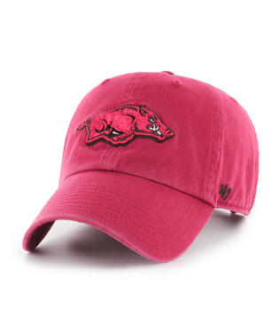 ARKANSAS HOG HAT-DK RED