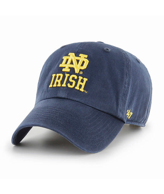 NOTRE DAME 'IRISH' HAT-NVY