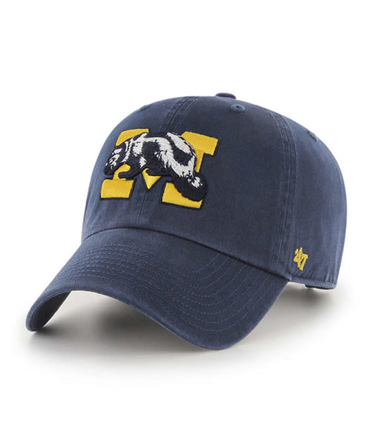 MICHIGAN RETRO 'M' LOGO HAT-NVY