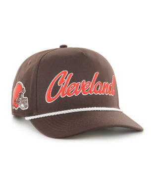 BROWNS SCRIPT ROPE HAT-BRN