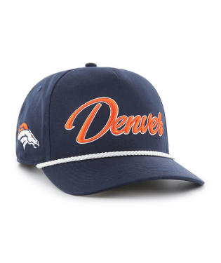 BRONCOS SCRIPT ROPE HAT-NVY