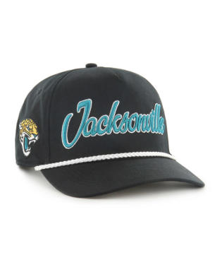 JAGUARS SCRIPT ROPE HAT-BLK