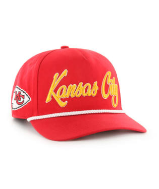 CHIEFS SCRIPT ROPE HAT-RED