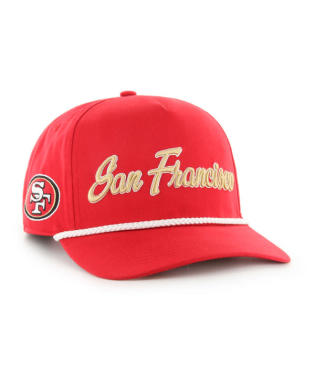 49ERS SCRIPT ROPE HAT-RED