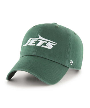 JETS LOGO HAT-DRK GRN