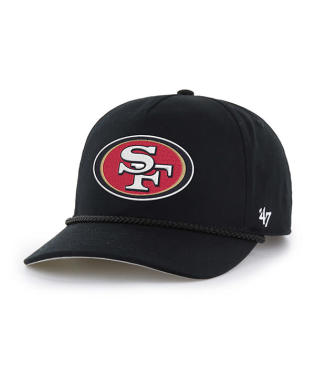 S.F. 49ERS LOGO ROPE HAT-BLK