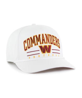 COMMANDERS NAME/LOGO ROPE HAT-WH