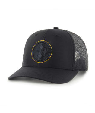 STEELERS BLACKOUT TRUCKER-BLK