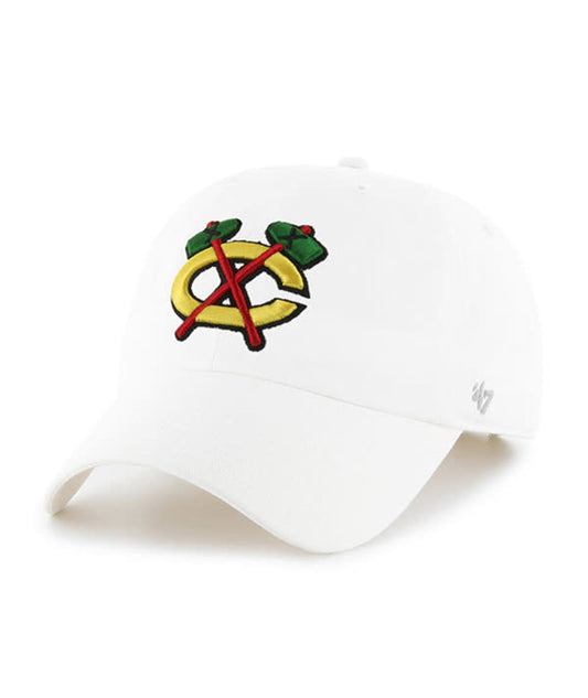 BLACKHAWKS ALT LOGO HAT-WHI