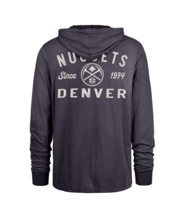 NUGGETS F/B HOODED LS-NVY
