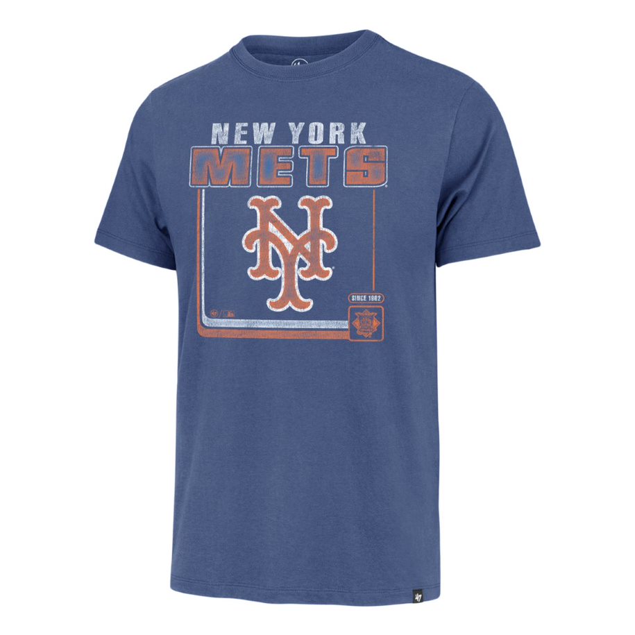 NEW YORK METS LOGO IN BOX SS TEE-BLUE