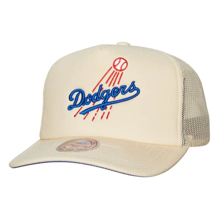 LOS ANGELES DODGERS RETRO LOGO TRUCKER-OFF WHITE