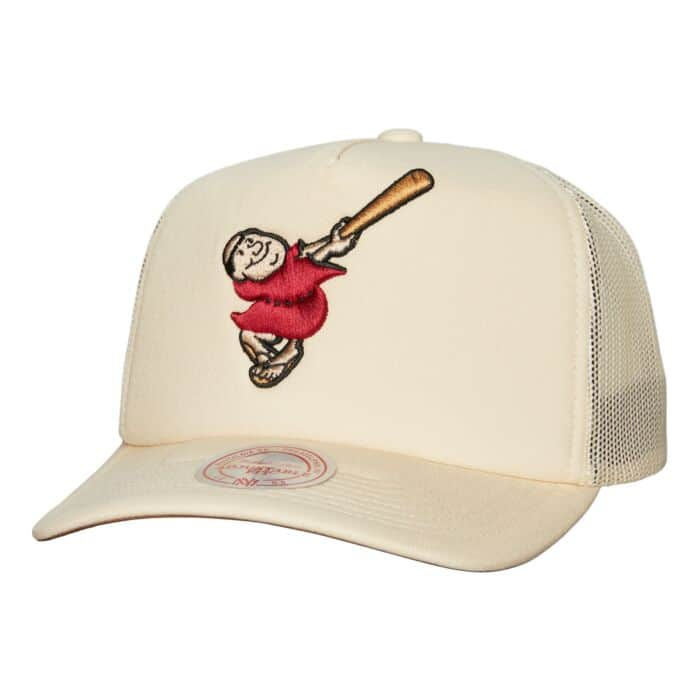 SAN DIEGO PADRES RETRO LOGO TRUCKER-OFF WHITE