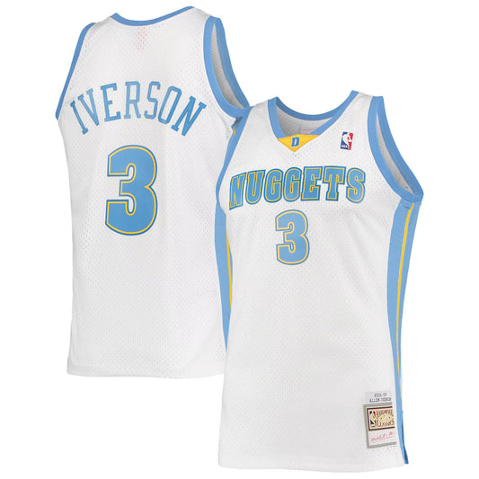NUGGETS IVERSON JERSEY-WHI