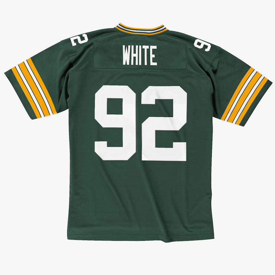PACKERS #92 WHITE JERSEY-GRN