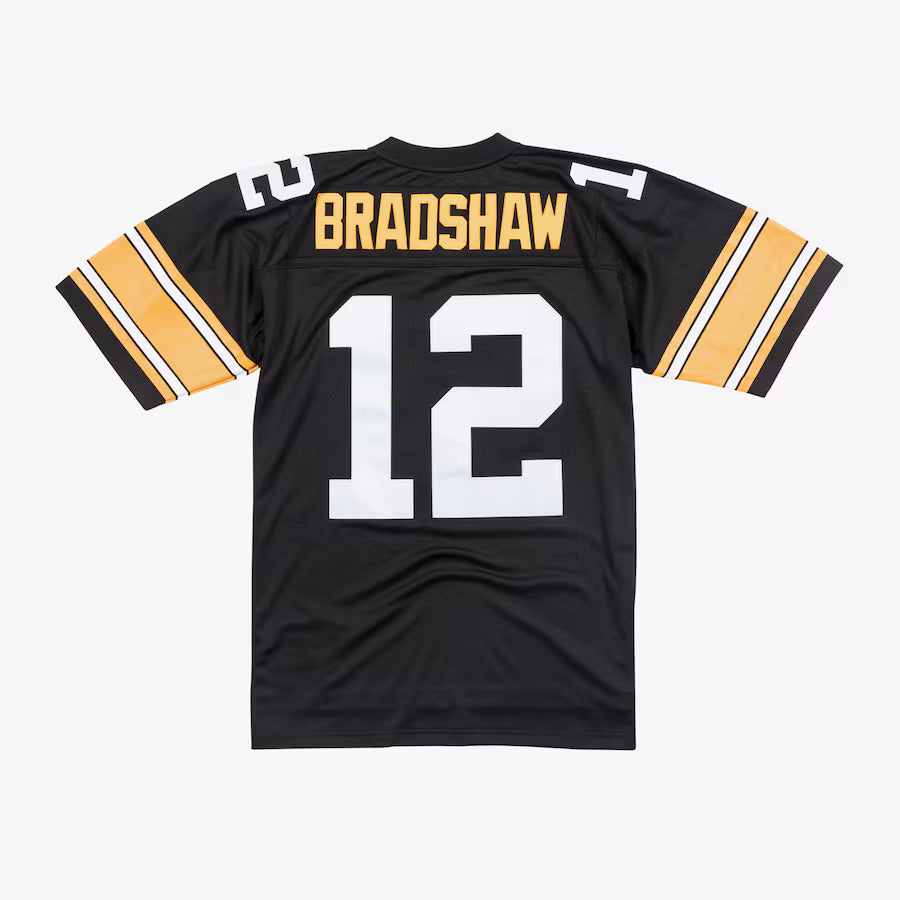 STEELERS #12 BRADSHAW JERSEY-BLK