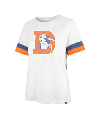 BRONCOS 'D' LOGO WOMEN'S SS-WHI