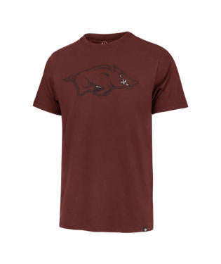 ARKANSAS RAZORBACKS LOGO TEE - CARDINAL