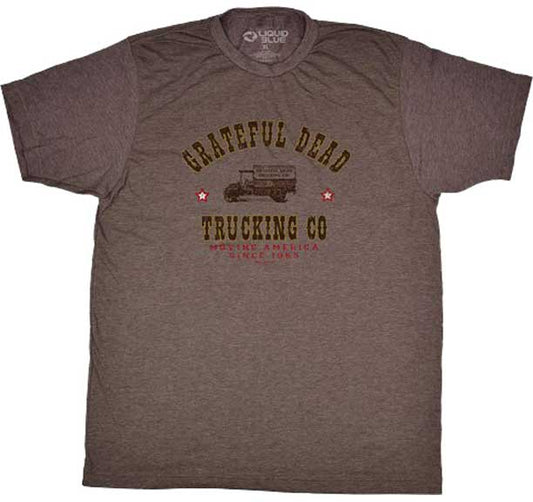 GRATEFUL DEAD 'TRUCKING CO.' TEE - BROWN