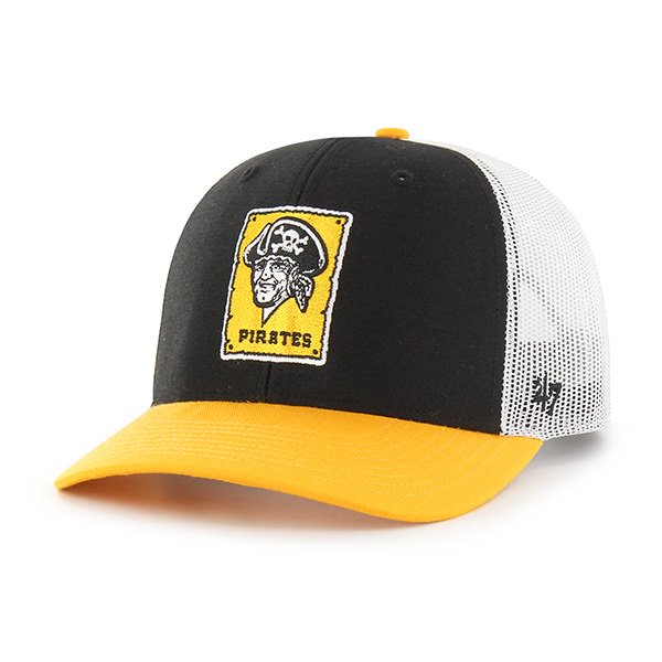 PITTSBURGH PIRATES LEGACY LOGO W/ SIDE PATCH TRUCKER