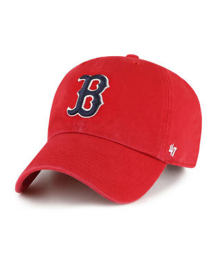 RED SOX 'B' LOGO HAT-RED