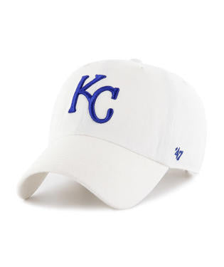 KANSAS CITY ROYALS 'KC' LOGO HAT - WHITE