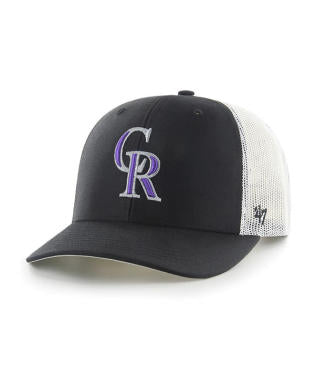 ROCKIES TRUCKER HAT-BLK