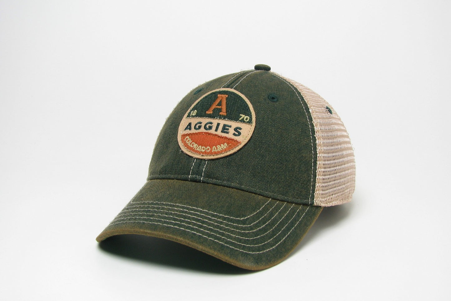 CSU CIRCLE ‘AGGIES’ PATCH TRUCKER-GRN