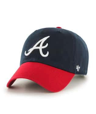 ATLANTA BRAVES 'A' 2-TONE HAT - NAVY/RED