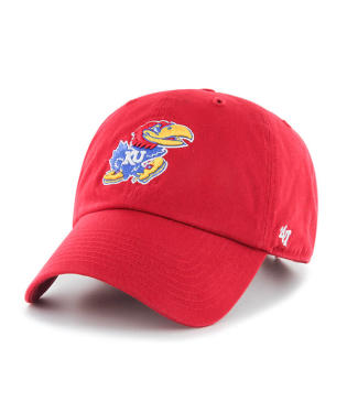 KANSAS JAYHAWKS LOGO HAT - RED