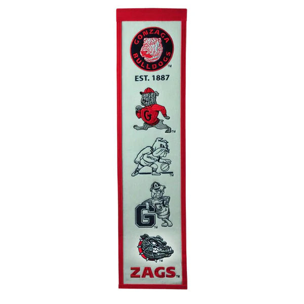 GONZAGA BULLDOGS HERITAGE BANNER