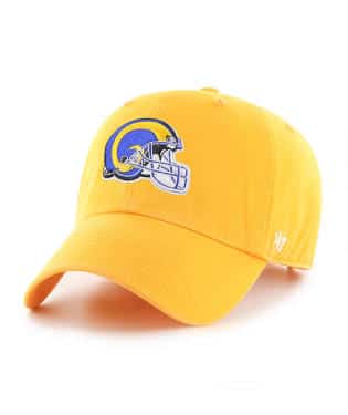 LOS ANGELES RAMS HELMET LOGO HAT - GOLD