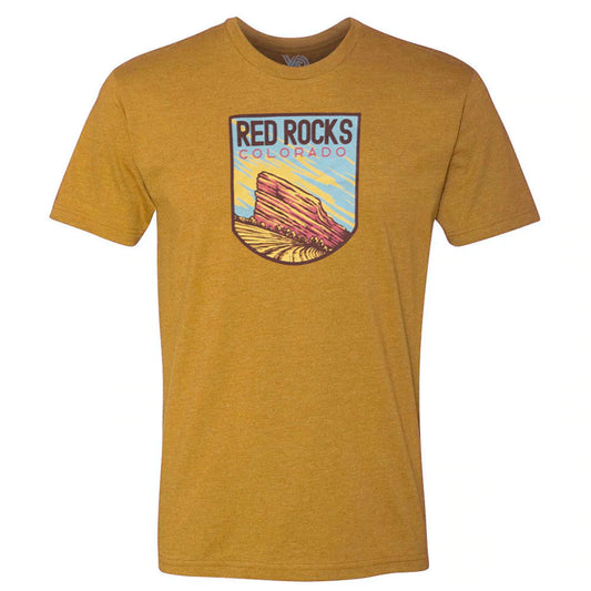 RED ROCKS TEE - GOLD
