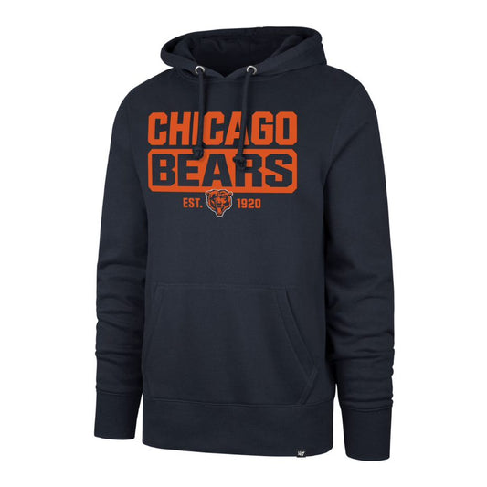 CHICAGO BEARS NAME,LOGO,EST HOOD - NAVY