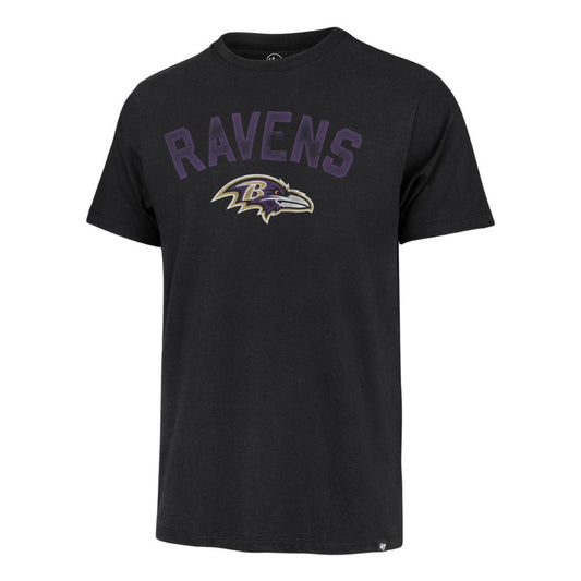 BALTIMORE RAVENS NAME/LOGO SS-BLK