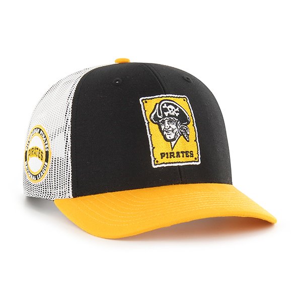PITTSBURGH PIRATES LEGACY LOGO W/ SIDE PATCH TRUCKER